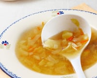 Soupe aux choux maison