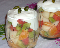 Un délicieux mélange de fruits d'hiver très vitaminé, une idée pour faire manger des fruits aux enfant et aux plus grands.