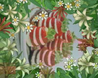 Millefeuilles de fraise sauce chocolat noir