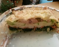 Lasagnes aux épinards et aux 2 saumons