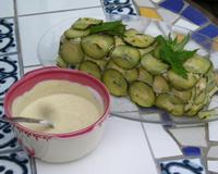 Rafraichissant en été avec une salade verte.