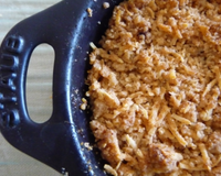 Crumble de patates douces et carottes