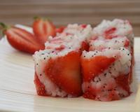 Un petit goût de printemps, le croquant du pavot et la fraîcheur de la fraise.