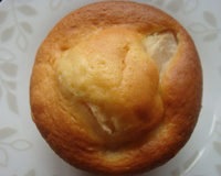 Muffins à la poire, cœur de figue