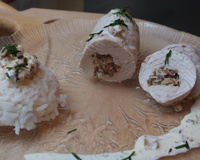 Roulés de volaille aux champignons
