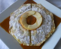 Crêpes aux pommes et au caramel