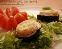 Toasts d'aubergine grillée au chèvre