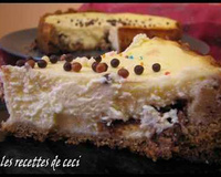 Mousse aux poires sur panna cotta chocolatée