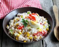 “Testée et approuvée par mes enfants et moi-même” : la salade de riz c’est simple et bon, encore plus avec cette recette notée 4.9/5 sur 750g !