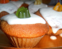 Cupcake nature, glacage au citron