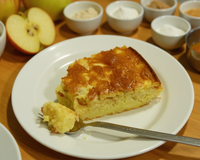 Fondant aux pommes et fromage blanc