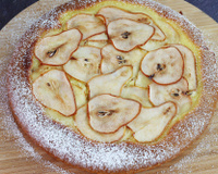 Tarte briochée aux poires