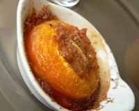 Abricots rôtis biscuités