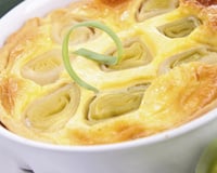 Quiche aux poireaux et Etorki