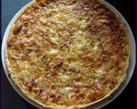 Quiche Lorraine mozzarella et ciboulette