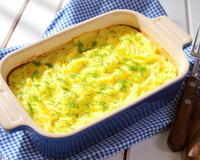 Gratin de courgettes râpées