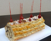 Brioche torsadée façon bûche
