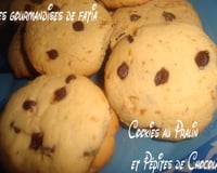 Cookies au pralin et pépites de chocolat