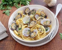 Spaghetti alle vongole (pâtes aux palourdes)