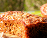 Moelleux banane, pandan & framboises