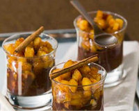 Verrines au chocolat pommes