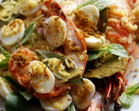 Riz à l'indienne aux crevettes géantes