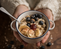 Prêt en 5 minutes, peu sucré et riche en fibres : voici la recette de l’overnight porridge, parfait pour le petit déjeuner !