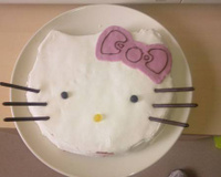 Le gâteau d'Hello kitty !