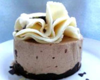 Soufflé chocolaté, bavarois chocolat nutella, fleur d'amande