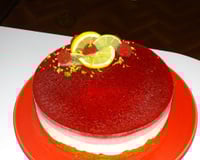 Bavarois citron et framboises