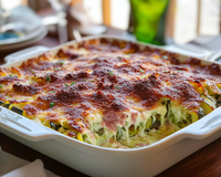 Gratin de courgettes jambon-mozarella