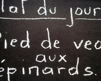 Pieds de veau aux épinards