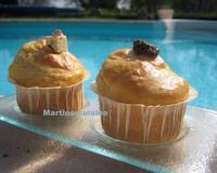 Muffins au coeur moelleux de féta (sans lactose).