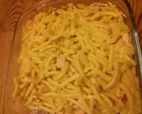 Gratin de pâtes au jambon, gratiné au fromage râpé Gusto Intenso Giovanni Ferrari