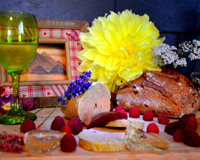 Foie gras framboises Uby