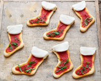 Mini pizza bottes de Noël