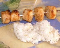 Brochettes épicées de Saint-Jacques