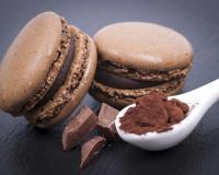 Macarons lisses chocolat