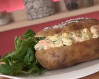 Pommes de terre au four au saumon fumé