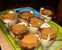 Un dessert frais, léger et original. A mi-chemin entre la Poire Belle-Hélène et le Tiramisu.