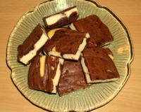 Le mélange entre les brownies et le cheesecake fondant...