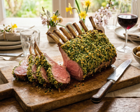 Carré d'agneau en croûte d'herbes : les secrets pour réussir ce plat incontournable de Pâques