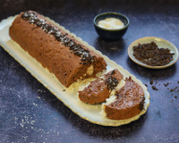 Bûche glacée au chocolat et coco