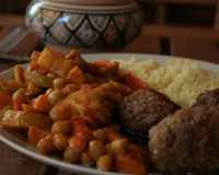 Couscous de légumes au curry et lait de coco