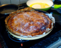 Galette des rois à la pomme rôtie