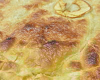 Tourtière aux pommes, glace pruneaux Armagnac