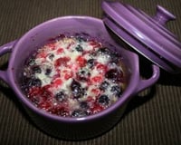 Mini-clafoutis aux fruits rouges