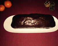 Pain d'épices au glaçage chocolaté