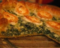 Tarte aux épinards et fromage de chèvre