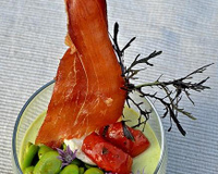 Panna cotta fèves / curry